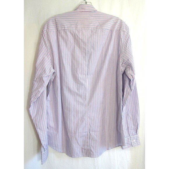Frank & Eileen Finbar White Striped Button Down Long Sleeve Shirt Size S NWOT - Picture 2 of 6